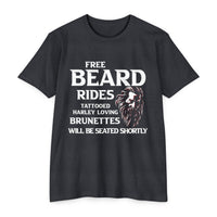 Load image into Gallery viewer, Free Beard Rides Biker T-Shirt