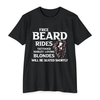 Load image into Gallery viewer, Free Beard Rides Bear Graphic T-Shirt