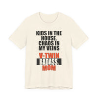 Load image into Gallery viewer, V-Twin Badass Mom Biker T-Shirt