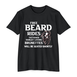 Free Beard Rides Biker T-Shirt