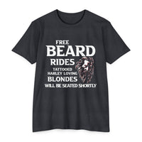 Load image into Gallery viewer, Free Beard Rides Bear Graphic T-Shirt