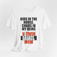 Load image into Gallery viewer, V-Twin Badass Mom Biker T-Shirt