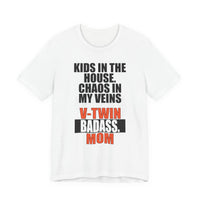 Load image into Gallery viewer, V-Twin Badass Mom Biker T-Shirt