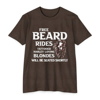 Load image into Gallery viewer, Free Beard Rides Bear Graphic T-Shirt
