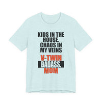 Load image into Gallery viewer, V-Twin Badass Mom Biker T-Shirt